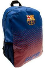 CurePink Batoh FC Barcelona: Fade (objem 16,8 litrů|40 x 30 x 14 cm) modrý nylon