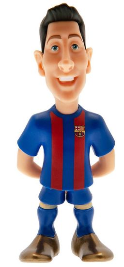 CurePink Sběratelska figurka FC Barcelona: Robert Lewandowski (5 x 12 x 4 cm)