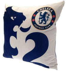 CurePink Polštář FC Chelsea: Klubový znak a lev (40 x 40 cm)