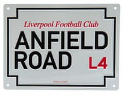 CurePink Cedule na zeď FC Liverpool: Anfield Road A4 (20 x 15 cm)