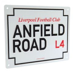 CurePink Cedule na zeď FC Liverpool: Anfield Road A4 (20 x 15 cm)