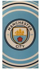 CurePink Osuška FC Manchester City: (70 x 140 cm) modrá