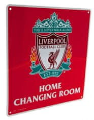 CurePink Cedule na zeď FC Liverpool: Home Changing Room (23 x 25 cm)