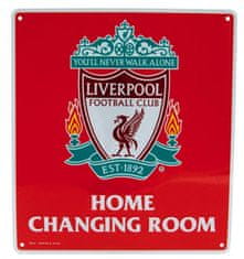 CurePink Cedule na zeď FC Liverpool: Home Changing Room (23 x 25 cm)