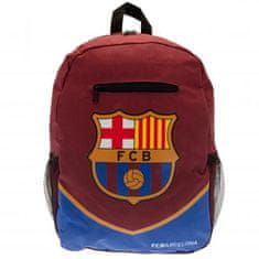 CurePink Batoh FC Barcelona: Znak (objem 16,8 litrů|40 x 30 x 14 cm) vínový nylon