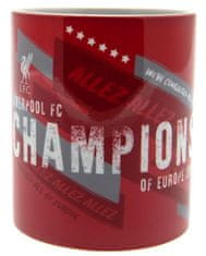 CurePink Keramický hrnek FC Liverpool: Šampioni Evropy (objem 315 ml)