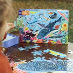 eeBoo Puzzle Žraloci 100 dílků