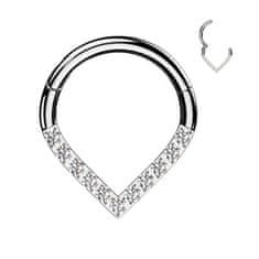 SPERKY4U Segment kruh se zirkony septum / helix / cartilage / tragus piercing