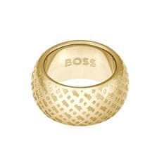 Hugo Boss Výrazný pozlacený prsten pro ženy 1580589 (Obvod 58 mm)