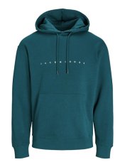 Jack&Jones Pánská mikina JJESTAR Relaxed Fit 12233972 Deep Teal (Velikost S)