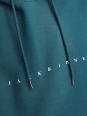 Jack&Jones Pánská mikina JJESTAR Relaxed Fit 12233972 Deep Teal (Velikost S)