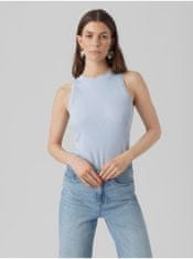 Vero Moda Světle modré dámské žebrované basic tílko AWARE by VERO MODA Lavender XXL