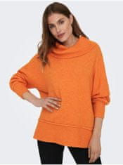 ONLY Oranžový dámský oversize svetr ONLY Hazel XS