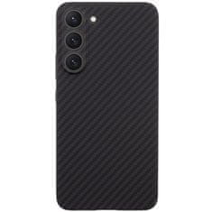 Techsuit Ochranný obal s karbonovým vzorem pro Samsung Galaxy S23 Plus - Černá KP33229