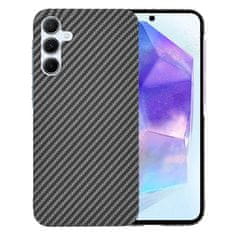 Techsuit Ochranný obal s karbonovým vzorem pro Samsung Galaxy A55 - Černá KP33225