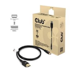 Club 3D Kabel MiniDisplayPort na DisplayPort 2.1 Certifikovaný, Oboustranný, 10K60Hz, DSC1.2, UHBR10, 1m (CAC-1116)