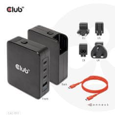 Club 3D cestovní nabíječka 240W GaN technologie, 4xUSB-C, PPS + PD 3.1 Support (CAC-1918)