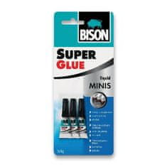 Bison Vteřinové lepidlo Super Glue Minis 3 x 1 g