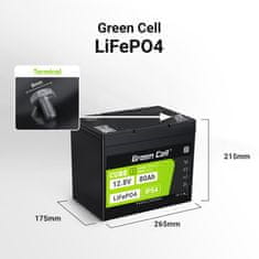 Green Cell LFPGC12V80AH baterie CUBE LiFePO4 80Ah 12.8V 1024 Wh