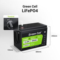 Green Cell CAV04S LiFePO4 baterie 200Ah 12.8V 2560Wh