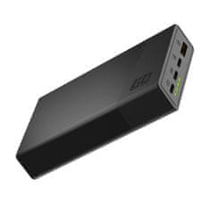 Green Cell PBGC03S PowerPlay 20S Power Bank 20000mAh 22.5W PD USB-C, černá