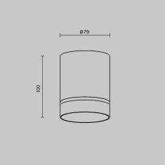 MAYTONI MAYTONI Stropní svítidlo C085CL-9W3K-B