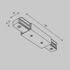 MAYTONI MAYTONI Středové napájení pro kolejnicový systém Unity Single phase track černá TRA001CB-11B