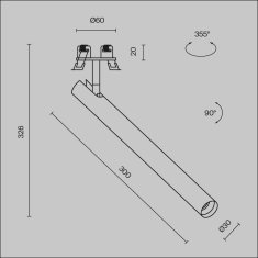 MAYTONI MAYTONI Vestavné svítidlo Focus T 6W IP 20 C141RS-L300-6W3K-W