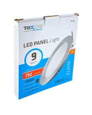 Bateriecentrum LED panel TRIXLINE TR 128 9W, kruhový vestavný 6500K