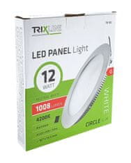 Bateriecentrum TR-102 LED panel 12W 1008lm 4200K - kruhový vestavný Trixline