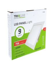 Bateriecentrum TR-108 LED panel 9W 756lm 4200K - čtvercový vestavný Trixline