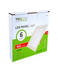 Bateriecentrum LED panel TRIXLINE TR 107 6W, čtverec vestavný 4200K