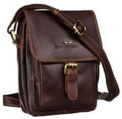 Peterson Pánská crossbody taška Moving tmavě hnědá One size