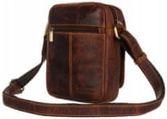 Peterson Pánská crossbody taška Neeham tmavě hnědá One size