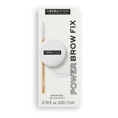 Makeup Revolution Fixační gel na obočí Relove Power Brow Fix Clear (Brow Gel) 3 ml