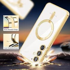 Techsuit Luxury Crystal MagSafe pouzdro pro Samsung Galaxy S24 Plus - Fialová KP33288