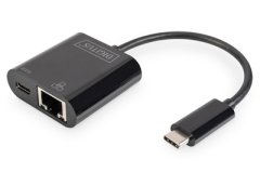 Digitus Gigabitový ethernetový adaptér USB typu C + PD s funkcí napájení