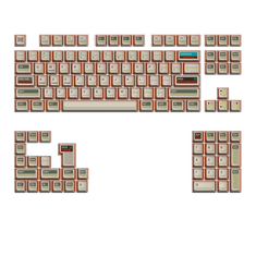 KeyTok Ctrl Dye-Sub PBT KOL Keycaps, Layout US, Oranžové (122-Key)