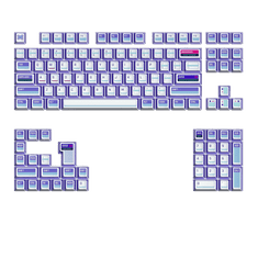 KeyTok Ctrl Dye-Sub PBT KOL Keycaps, Layout US, Fialové (122-Key)