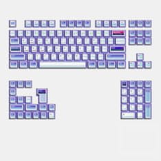 KeyTok Ctrl Dye-Sub PBT KOL Keycaps, Layout US, Fialové (122-Key)