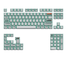 KeyTok Ctrl Dye-Sub PBT KOL Keycaps, Layout US, Zelené (122-Key)