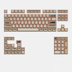 KeyTok Ctrl Dye-Sub PBT KOL Keycaps, Layout US, Oranžové (122-Key)