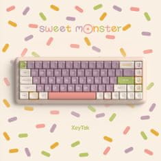 KeyTok Sweet Monster KDA Dye-Sub PBT Keycaps, Layout US (162-Key)