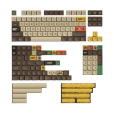 KeyTok KDA Happy Ape Dye-sub PBT Keycaps, Layout US (171-Key)