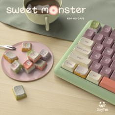 KeyTok Sweet Monster KDA Dye-Sub PBT Keycaps, Layout US (162-Key)