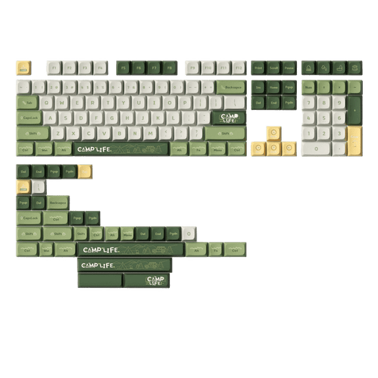 KeyTok KDA Camp Life Dye-sub PBT Keycaps, Layout US (142-Key)