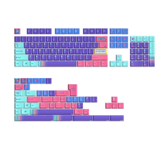 KeyTok Back In The Game Dye-Sub PBT Cherry Keycaps, Layout US, Fialové (152-Key)