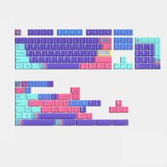 KeyTok Back In The Game Dye-Sub PBT Cherry Keycaps, Layout US, Fialové (152-Key)