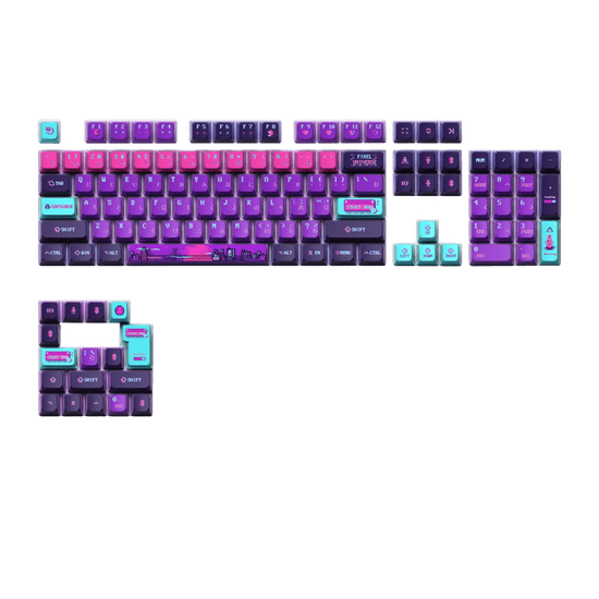 KeyTok Pixel Dye-Sub KOL Keycaps, Layout US (121-Key)