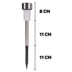Keltin Solární zahradní svítidlo 30x4.5cm, sada 10ks K02027